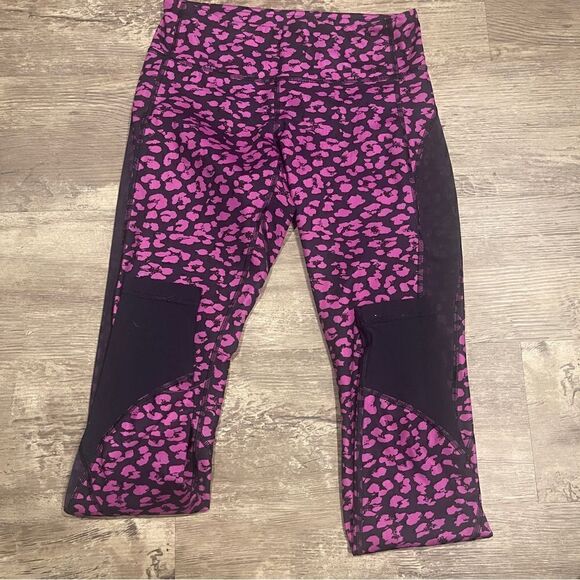 Lululemon drop it like it’s hot tight in mini cherry cheetah ultra violet Sz 6 - Picture 7 of 8